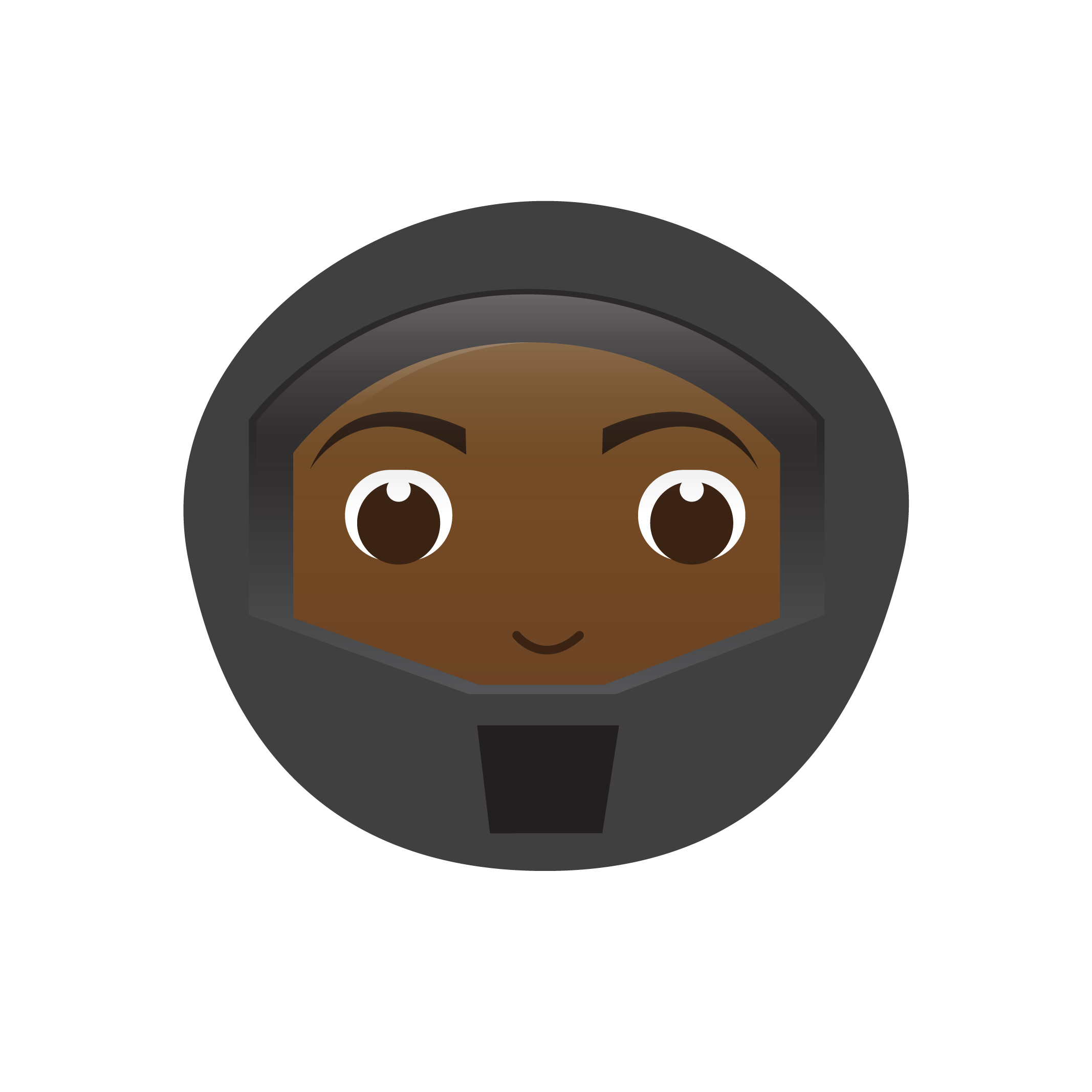 AfroStickers character laughing